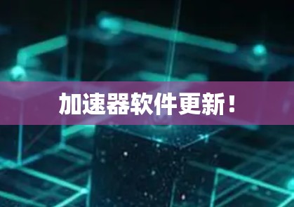 加速器软件更新！