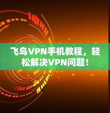 飞鸟VPN手机教程，轻松解决VPN问题！
