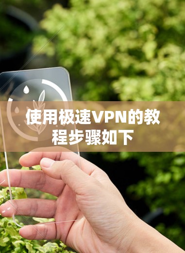 使用极速VPN的教程步骤如下