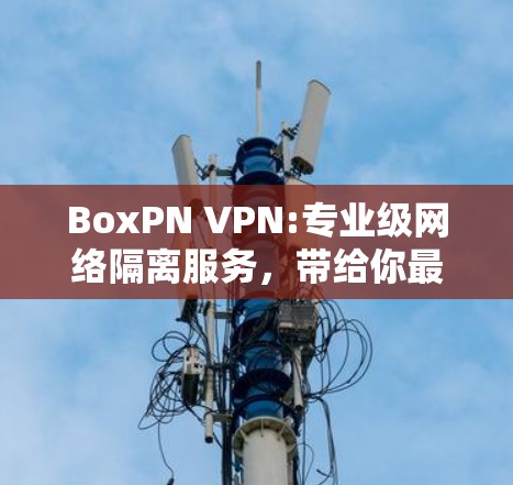 BoxPN VPN:专业级网络隔离服务，带给你最流畅的网络体验
