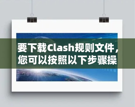 要下载Clash规则文件，您可以按照以下步骤操作