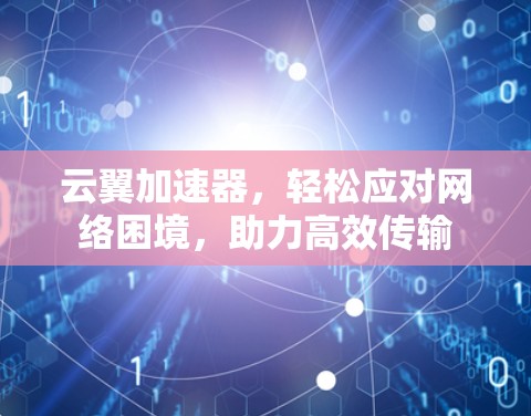 云翼加速器，轻松应对网络困境，助力高效传输