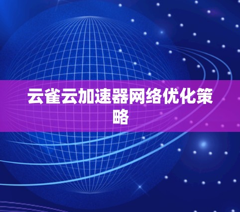 云雀云加速器网络优化策略